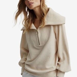 Light Sage Green Better Together Quarter-Zip Pullover Sweater